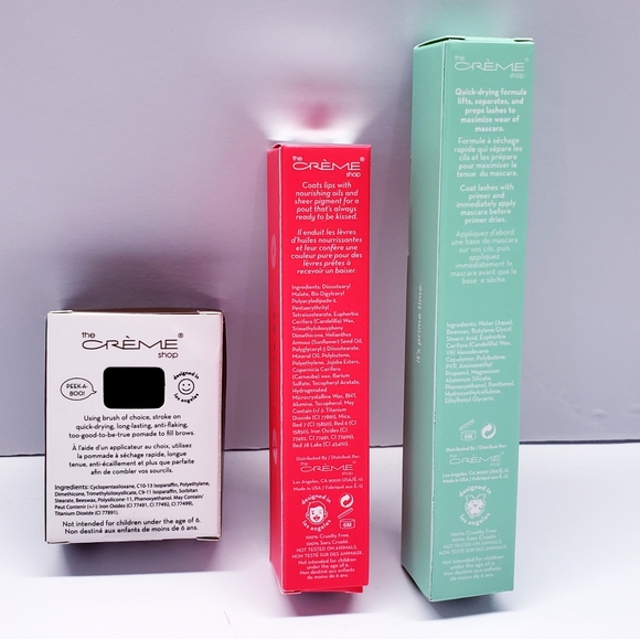 Pink Heart Makeup Bag with Mascara(Clear),Eyebrow Pomade, and Tint Lip Balm - Picture 3 of 4